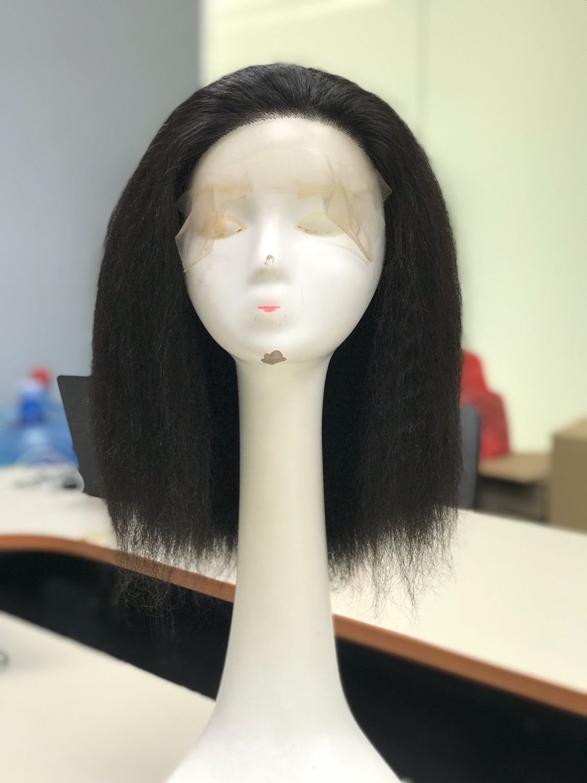 Wig Kinky Straight High Quality Vietnamese VIRGIN Remy Hair HUMAN HAIR EXTENSION at wholesale price