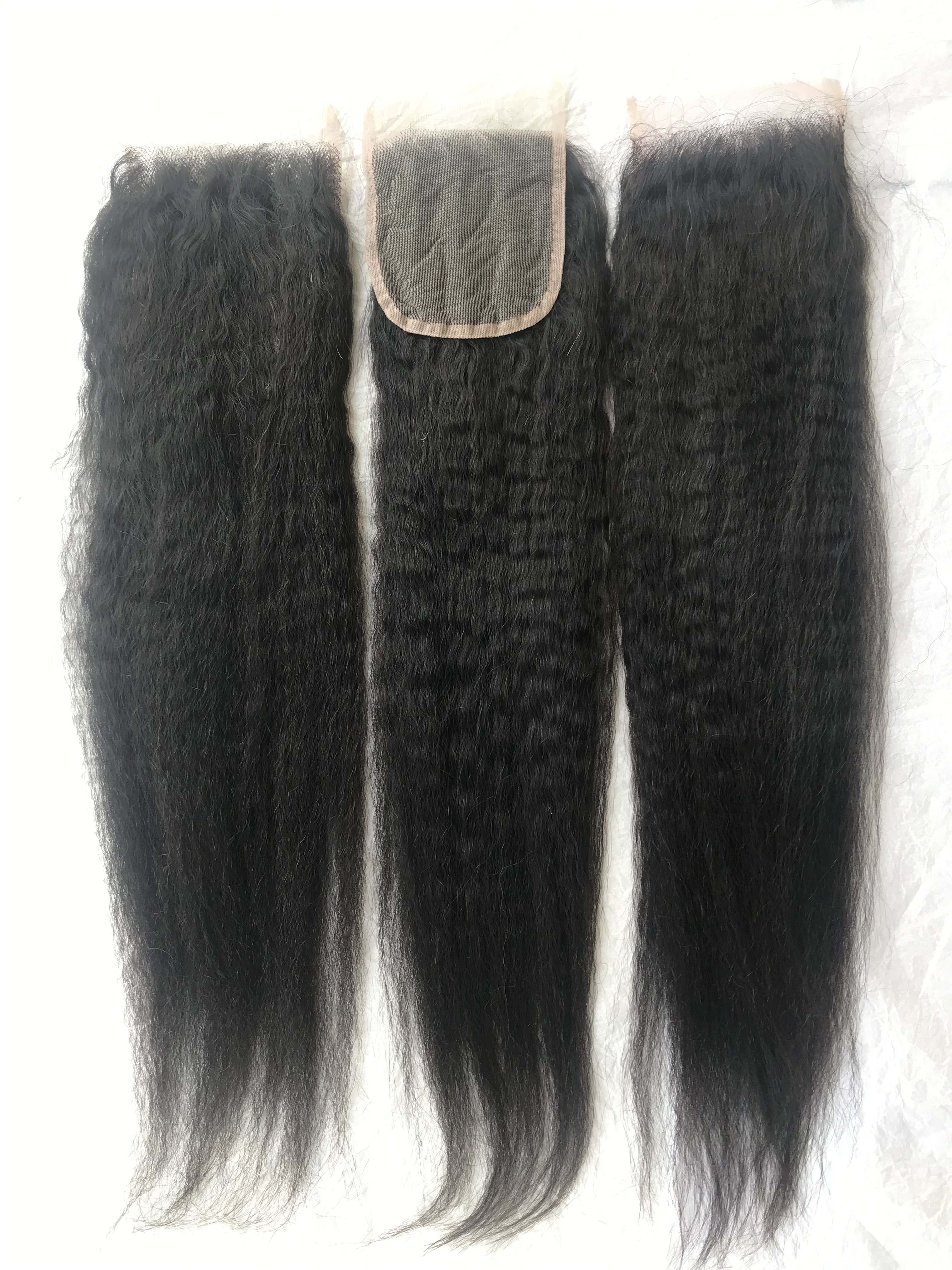 Best Christmas Wholesale 100% Wholesale Malaysian Raw Indian Remy Virgin Vendors Yaki 4x4 Closure Bulk Yaki Human Hair Extension