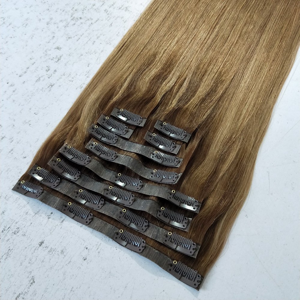 ombre color clip in human hair extensions seamless clip on extensions