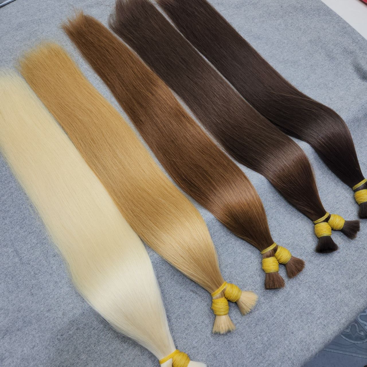 Vietnam Natural Human Hair Unprocessed Double Drawn Virgin Top Quality Bulk Hair For Sale