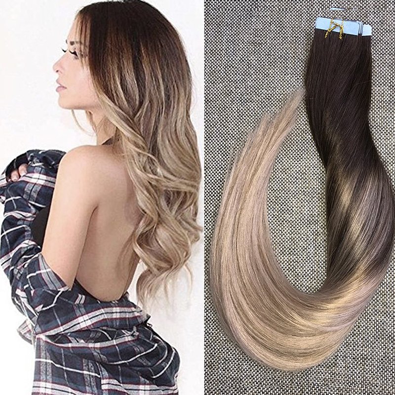 Top Quality Double Drawn Remy Tape In Human Hair Extensions, Wholesale Invisible Cuticle Tape Hair Extension