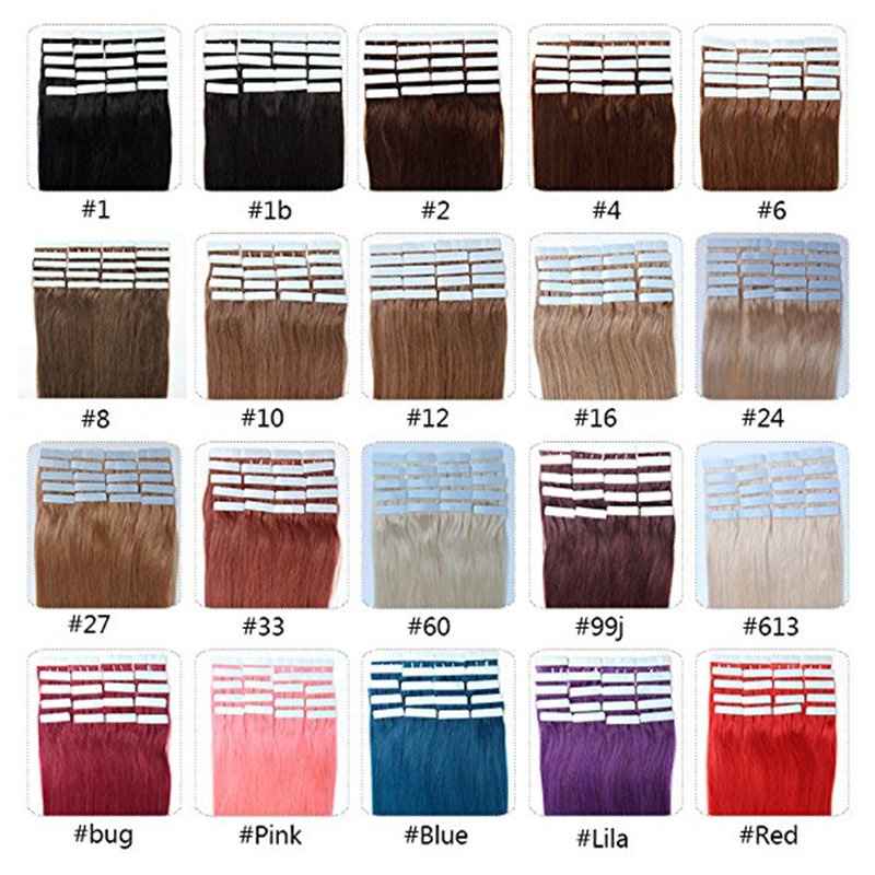 Top Quality Double Drawn Remy Tape In Human Hair Extensions, Wholesale Invisible Cuticle Tape Hair Extension