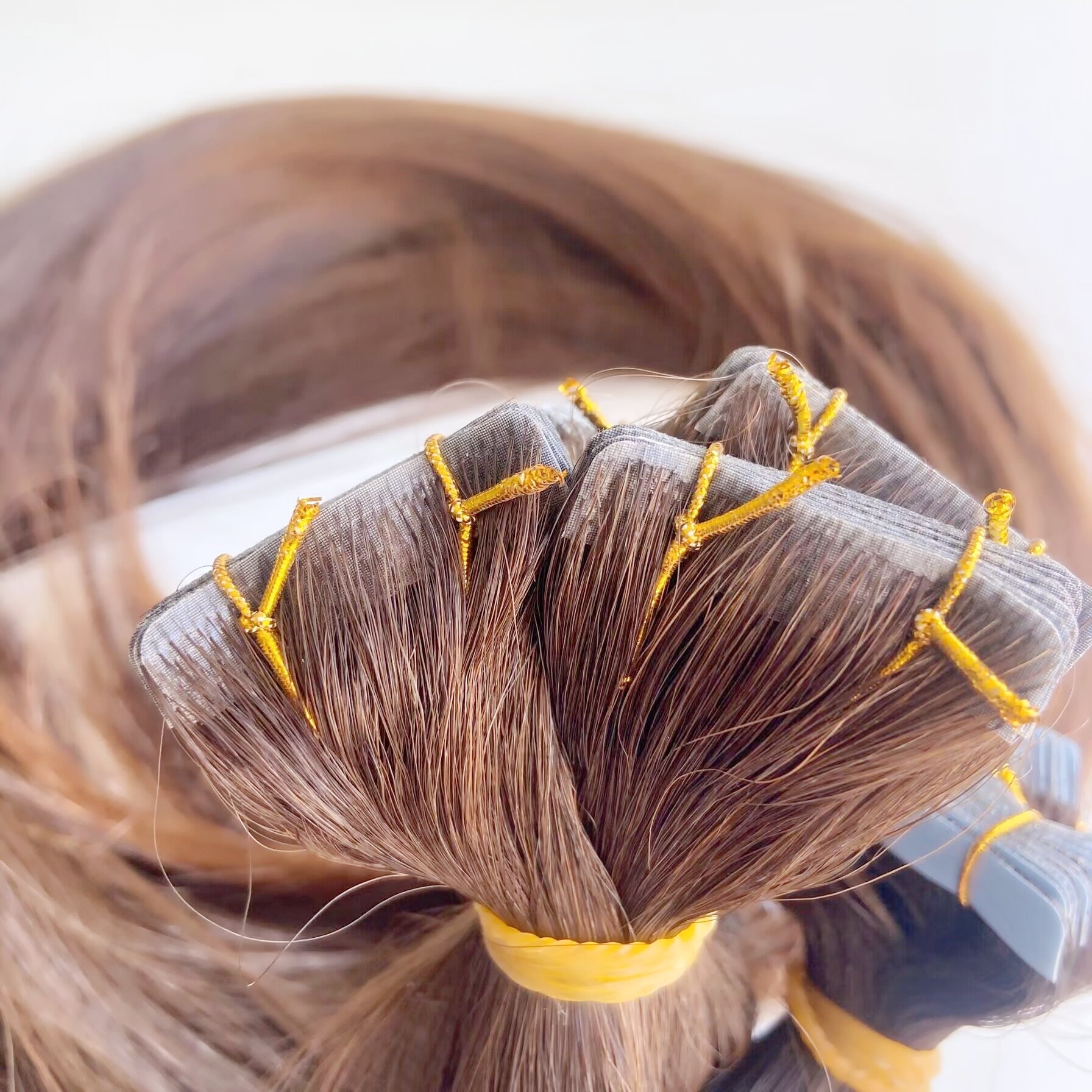 Wholesale Handtied Invisible Seamless Cuticle Aligned Injected Tape In Human Hair Extensions Injection Tape Hair Extension