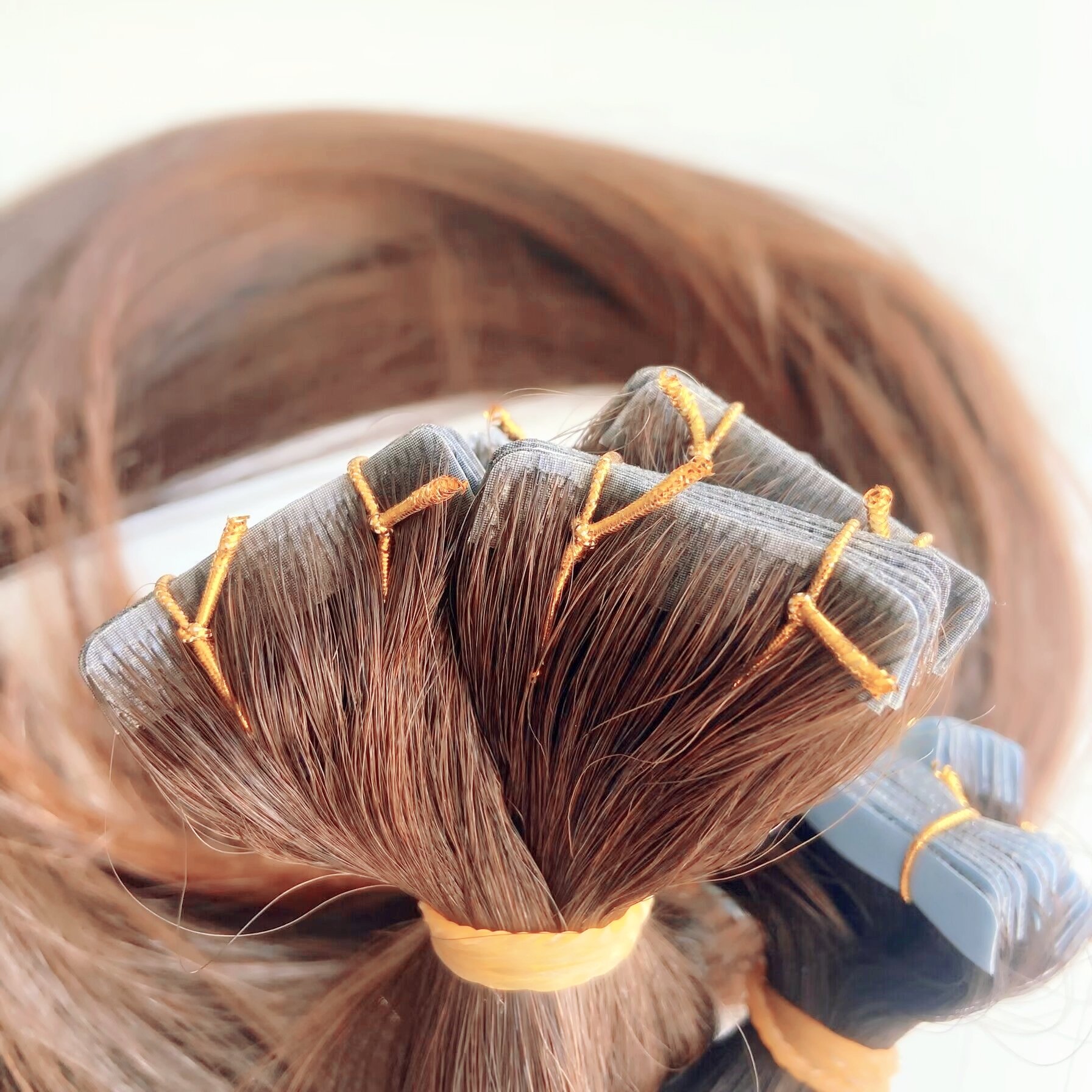 Wholesale Handtied Invisible Seamless Cuticle Aligned Injected Tape In Human Hair Extensions Injection Tape Hair Extension