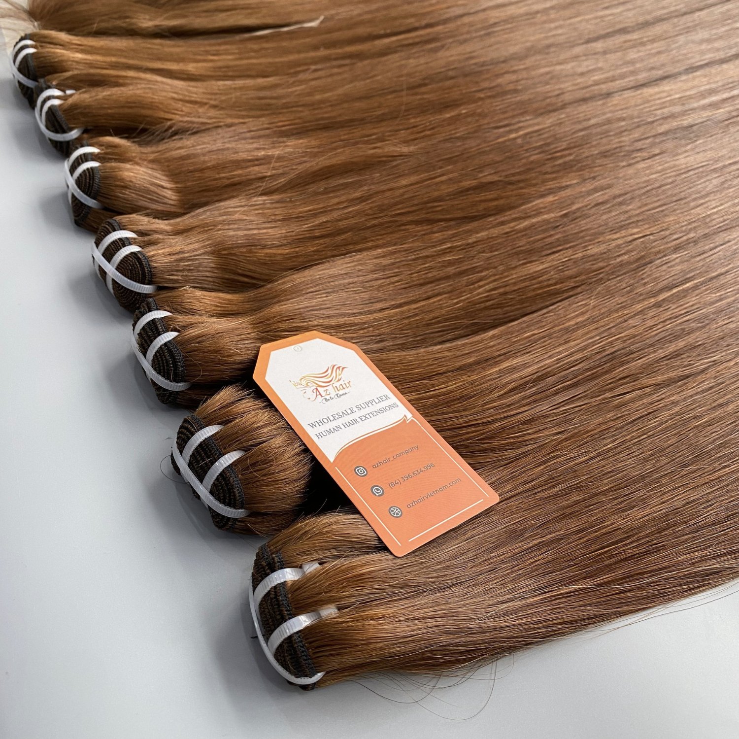 Wholesale Super Double Drawn Virgin Cuticle Aligned Straight Hair Extensions Customize Color Ready To Ship