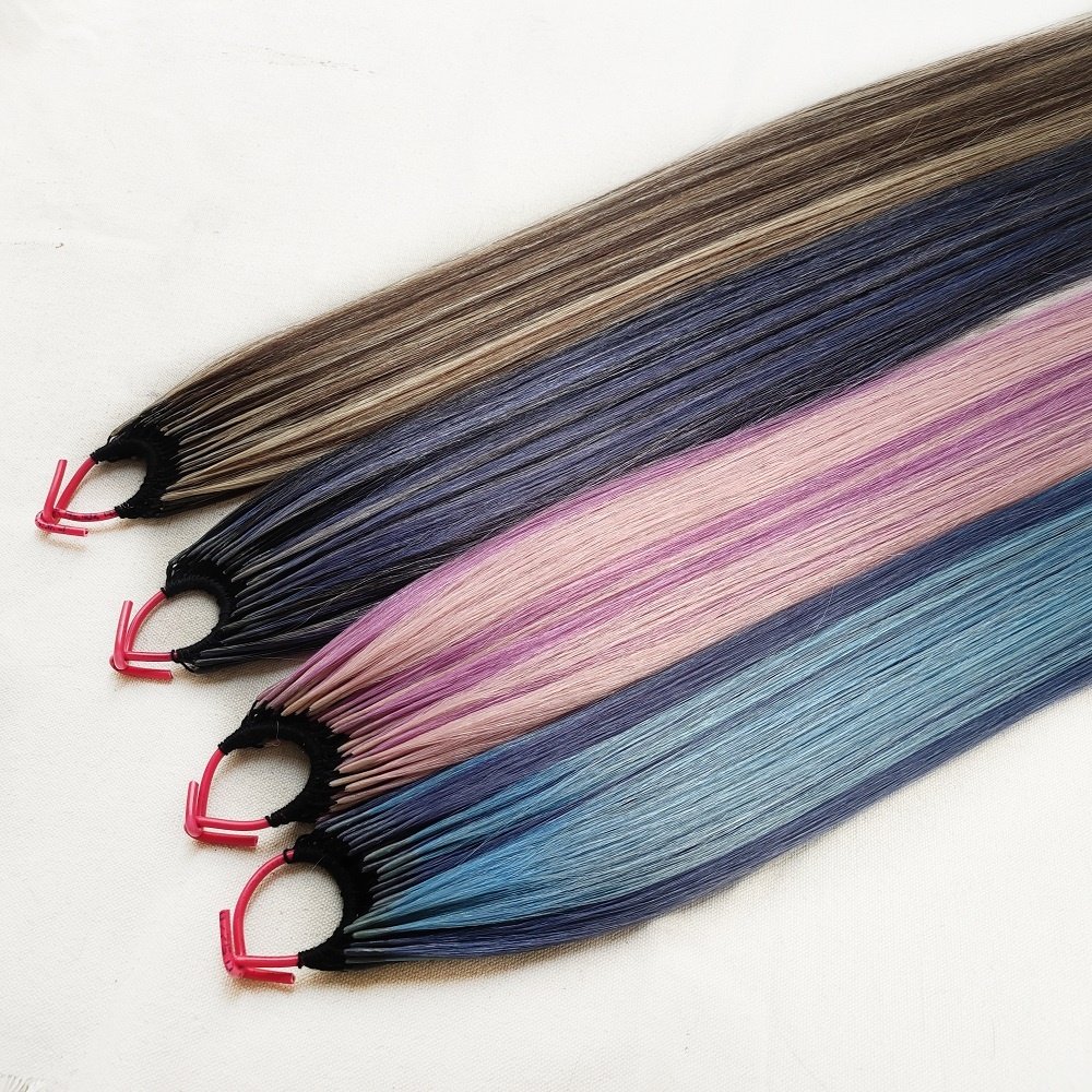 Original Raw Virgin Remy Cuticle Aligned Hair Unprocessed Double Line Twin Keratin Tip Human Hair Extension