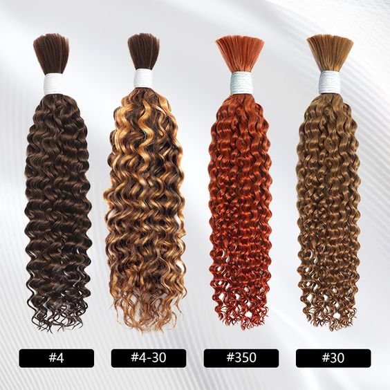 50g Bulk Raw Human Hair Vendor 26 Inches Deep Wave Bulk For Braiding Hair Unprocessed No Weft Bulk Hair Extension