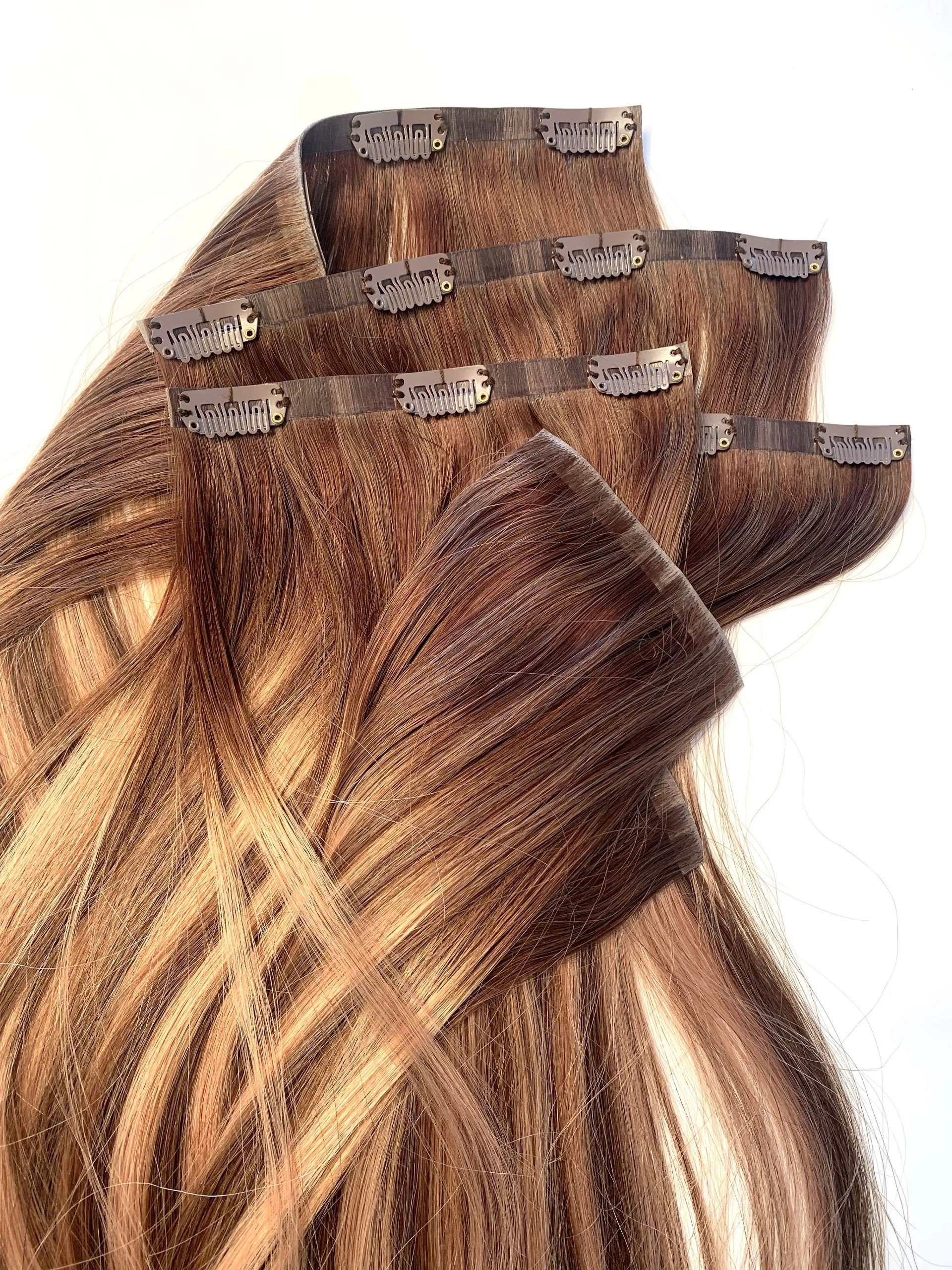 Thick Human Hair Extensions Clip Ins 100% Invisible Remy Clip In Hair Extension 20-40 inch Vietnamese raw human hair