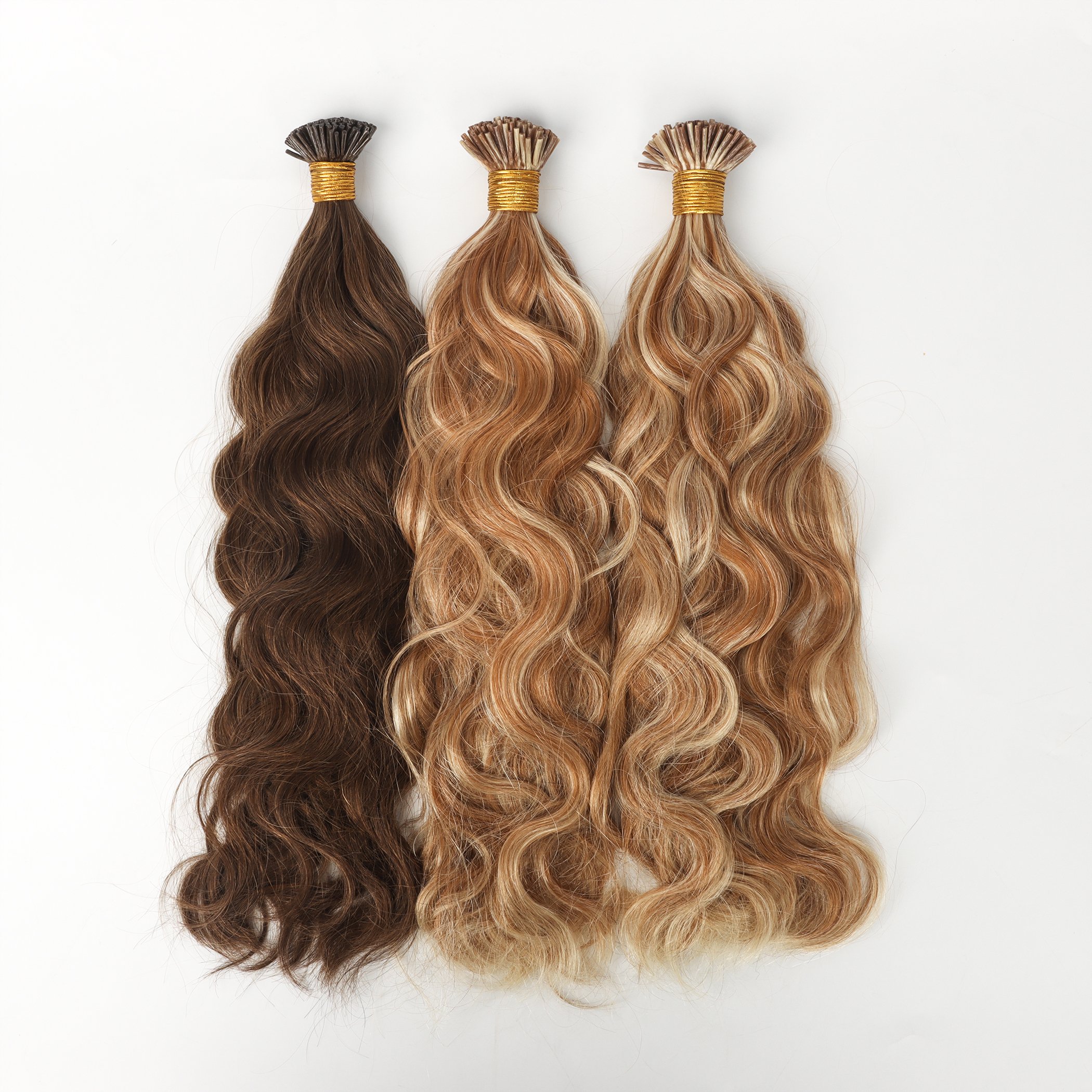 Customized Micro link Hair Extension 100% Unprocessed Human Hair Kinky Curly I Tip Hair Extension