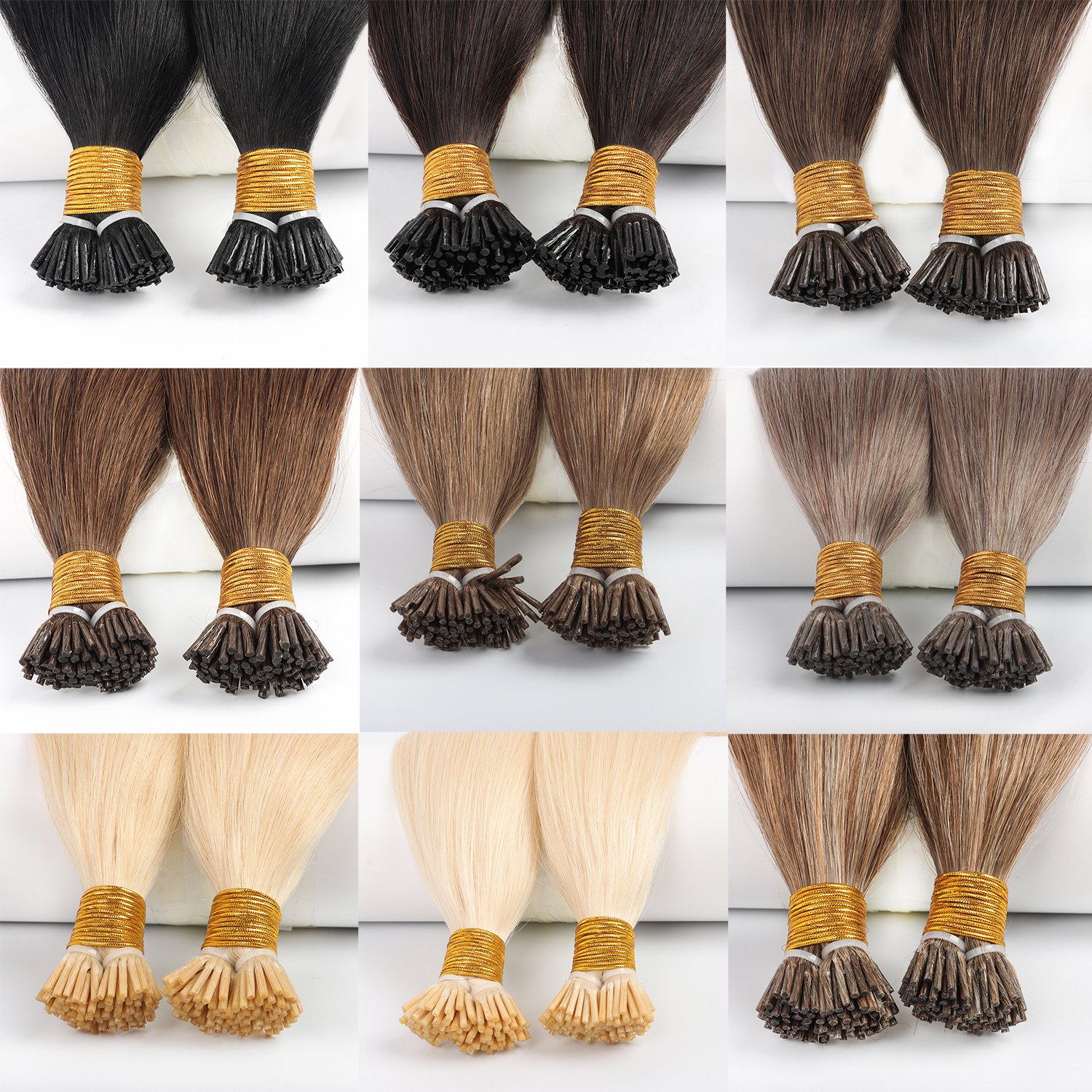 Customized Micro link Hair Extension 100% Unprocessed Human Hair Kinky Curly I Tip Hair Extension