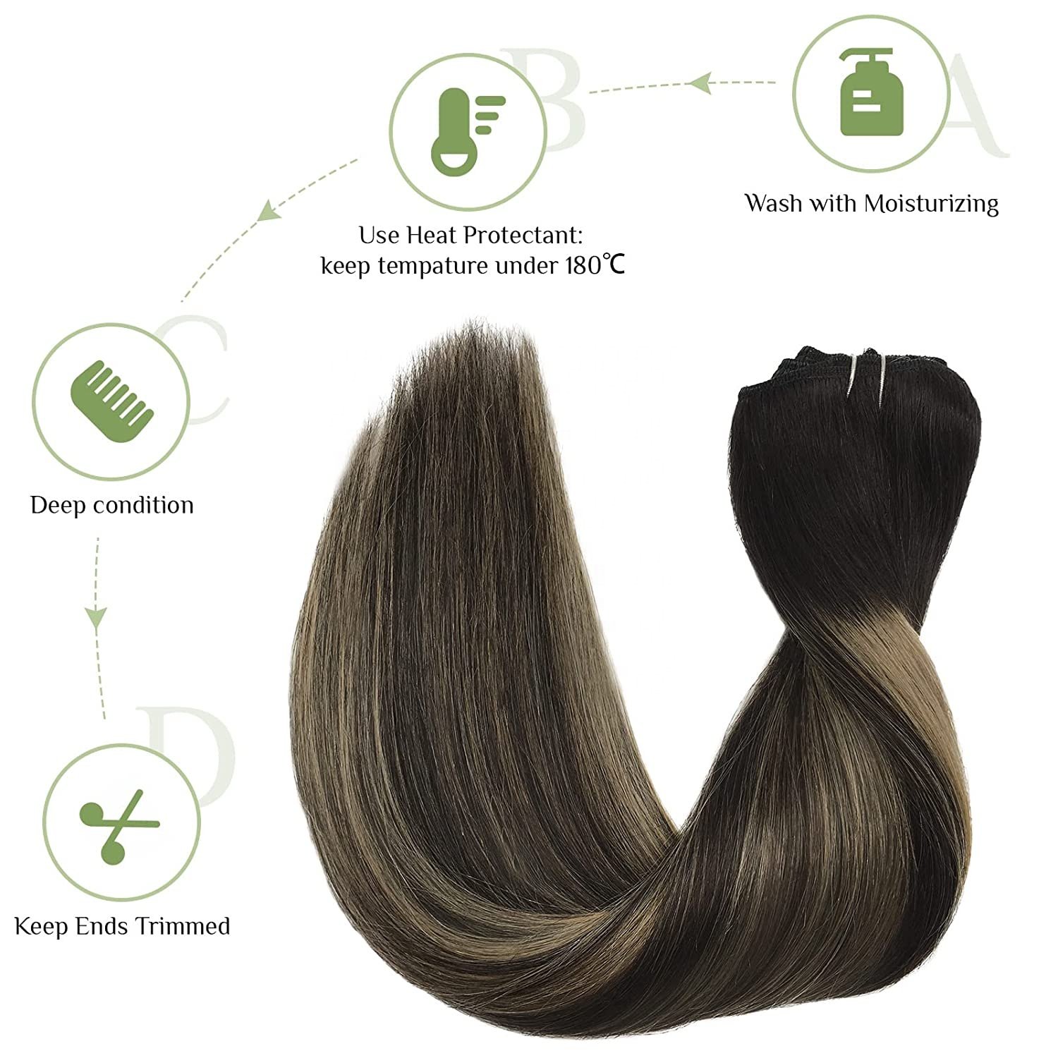 Top sale Clip In Hair Extensions 100% Human Hair,Clip Hair Extensions Natural Hair,Human Hair Extensions Clip In Hair Extension