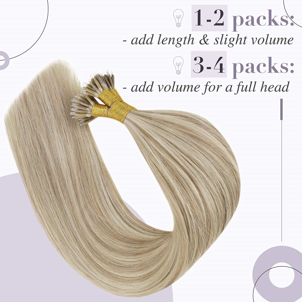 V Light Factory Direct Sales Wholesale 10A Hair Raw Virgin Cuticle Aligned Hair Nano Micro Ring 100% Virgin Human Hair Body Wave