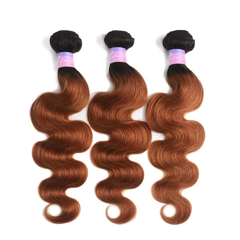 1b/30 Ombre Bundles Full Cuticle Body Wave 1bundle Brazilian Human Hair Weave Bundles 100% Virgin Human Hair Extensions