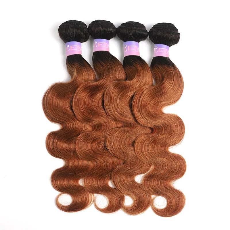 1b/30 Ombre Bundles Full Cuticle Body Wave 1bundle Brazilian Human Hair Weave Bundles 100% Virgin Human Hair Extensions