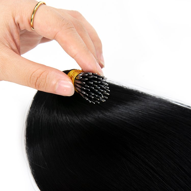 Double Drawn Nano Ring Hair Extensions 100% Virgin hair High Quality Human hair extensions