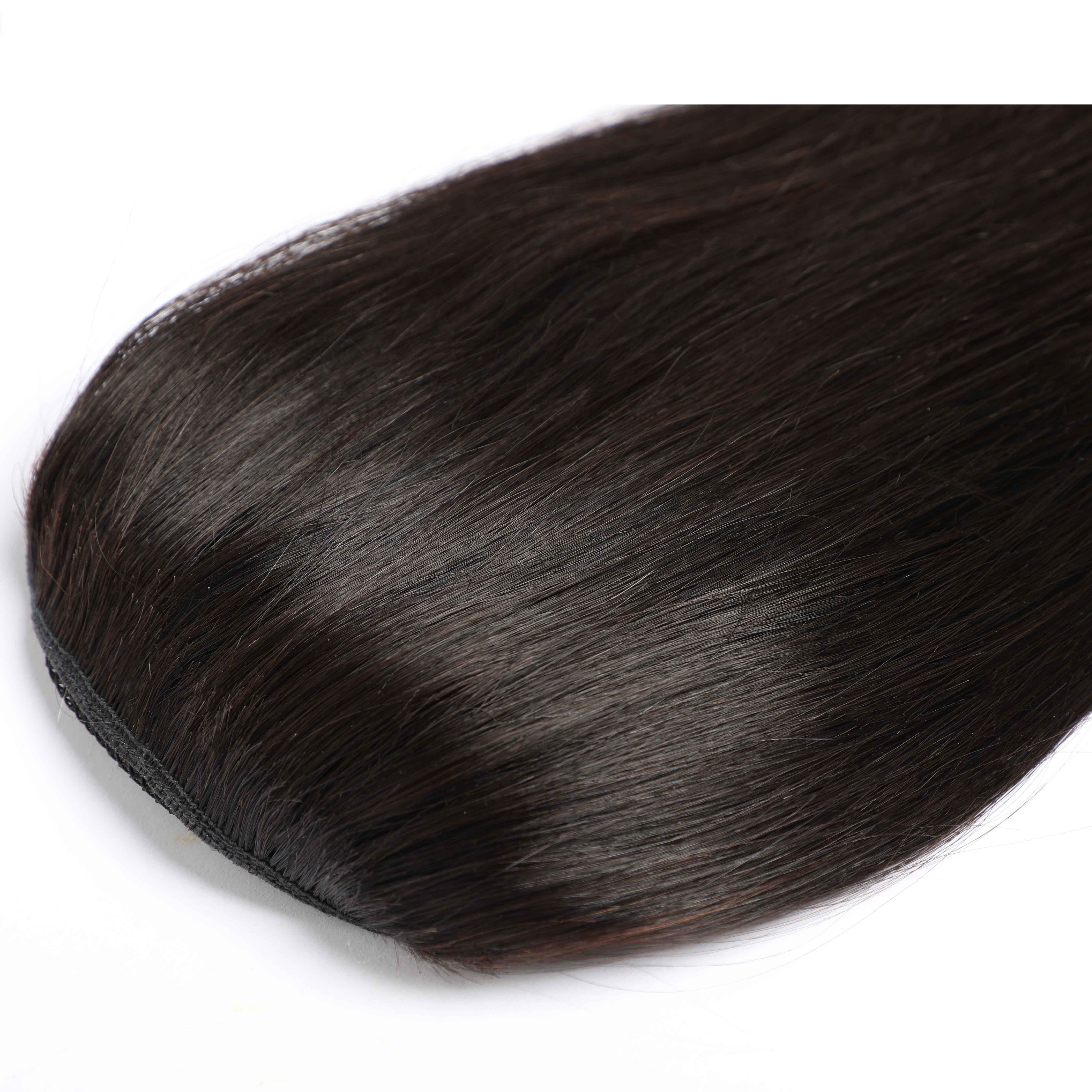 Straight Ponytail Human Hair Extension 2022 Fashion Drawstring Ponytail With Clips in Ponytails For Black Women