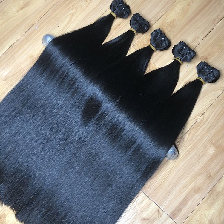 Drop Shipping Raw Vietnamese Virgin raw unprocessed double drawn human virgin hair bundles vendors