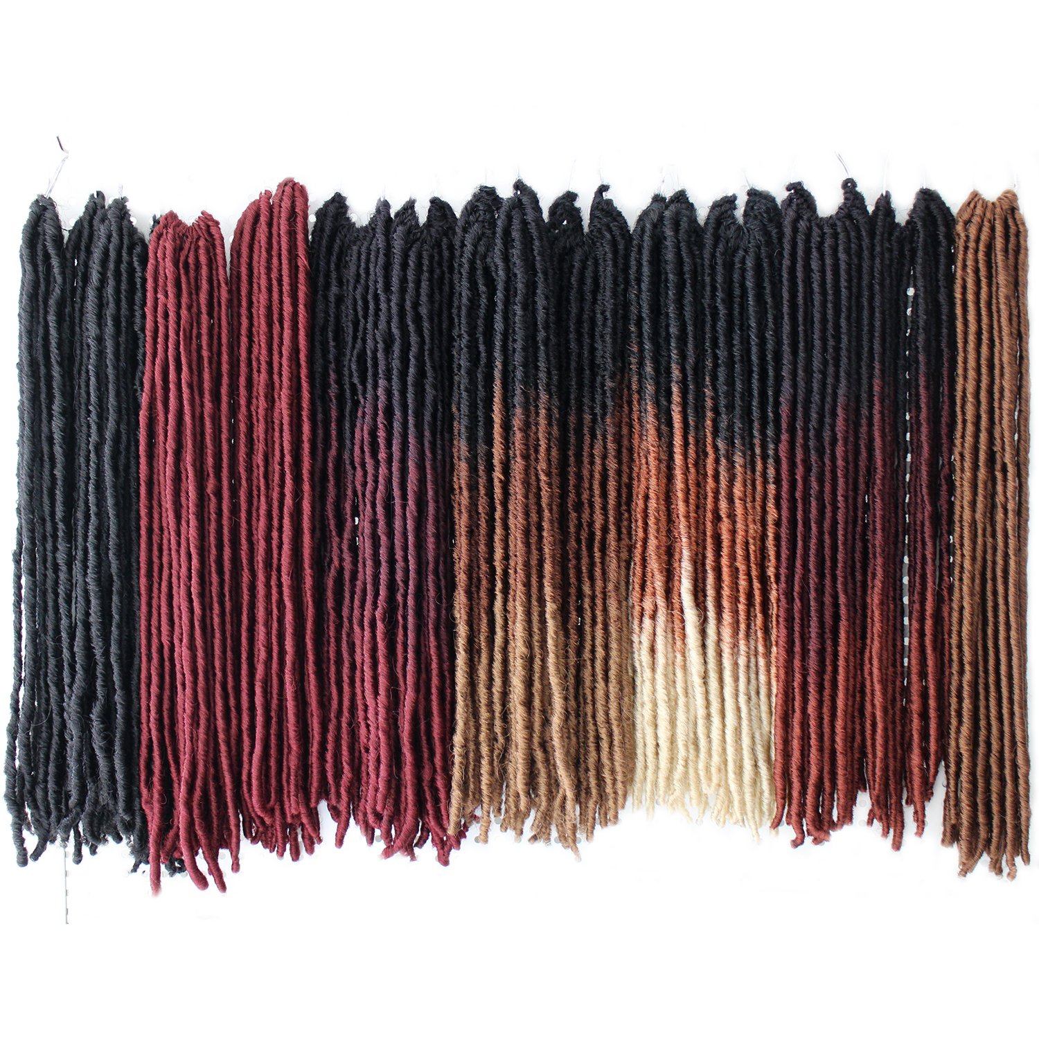 New Soft Locs Synthetic Crochet Braids for Black Women Natural Butterfly Locks Faux Locs Crochet Hair Extension