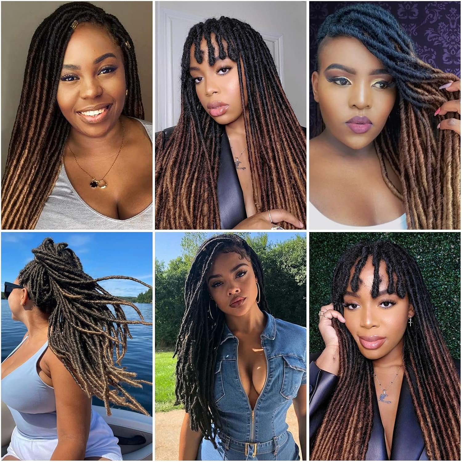 New Soft Locs Synthetic Crochet Braids for Black Women Natural Butterfly Locks Faux Locs Crochet Hair Extension