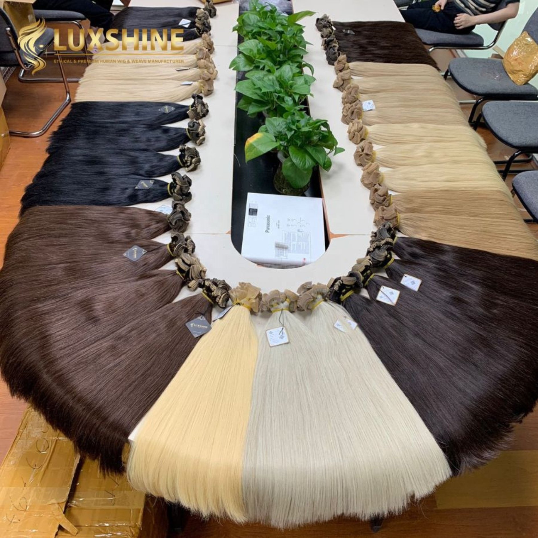 Best Raw Vietnamese Human Hair Extensions Basic Colors Normal Tape Straight With Standard Double Drawn From Luxshine Hair