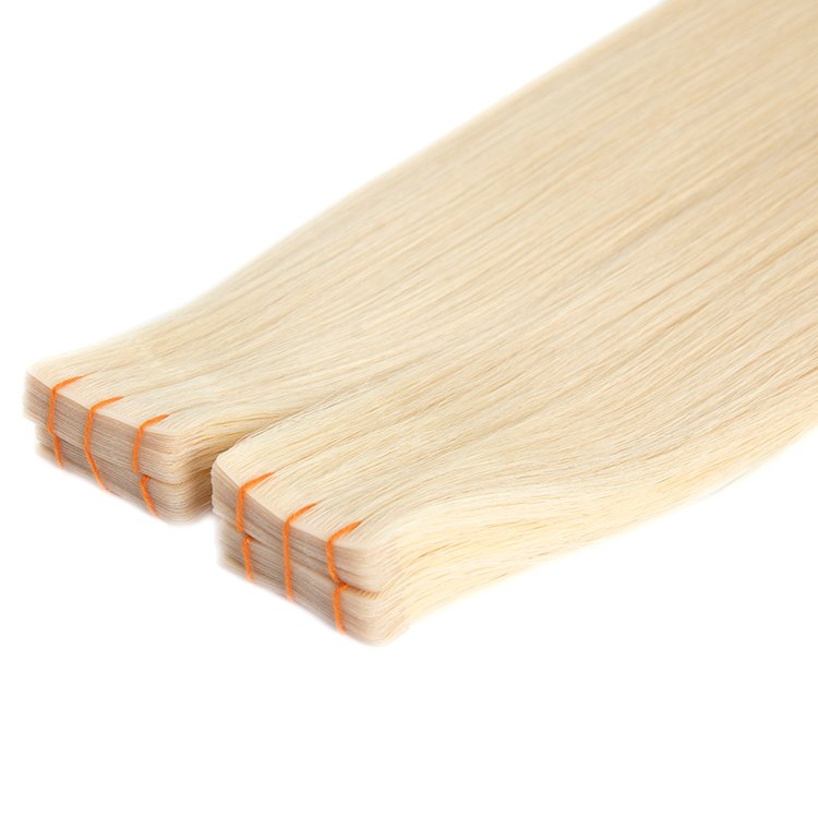 Invisible tape in extensions cuticle aligned Indian Human hair double drawn Invisible tape in human hair extensions