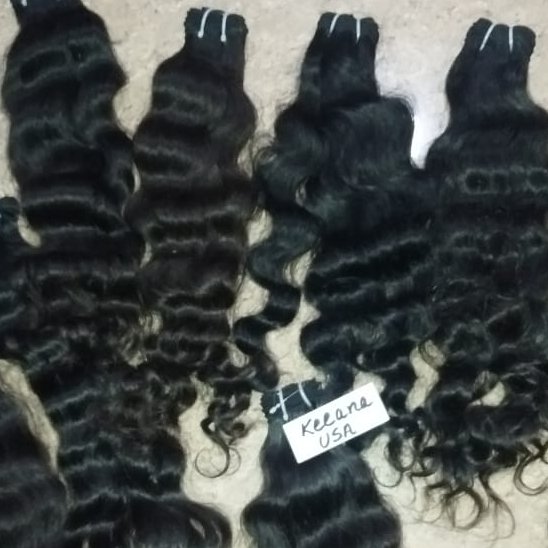 Virgin Indian human hair extensions from south indian temples