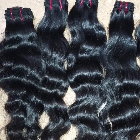 Virgin Indian human hair extensions from south indian temples