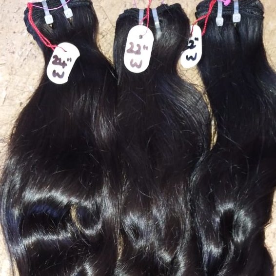 Virgin Indian human hair extensions from south indian temples