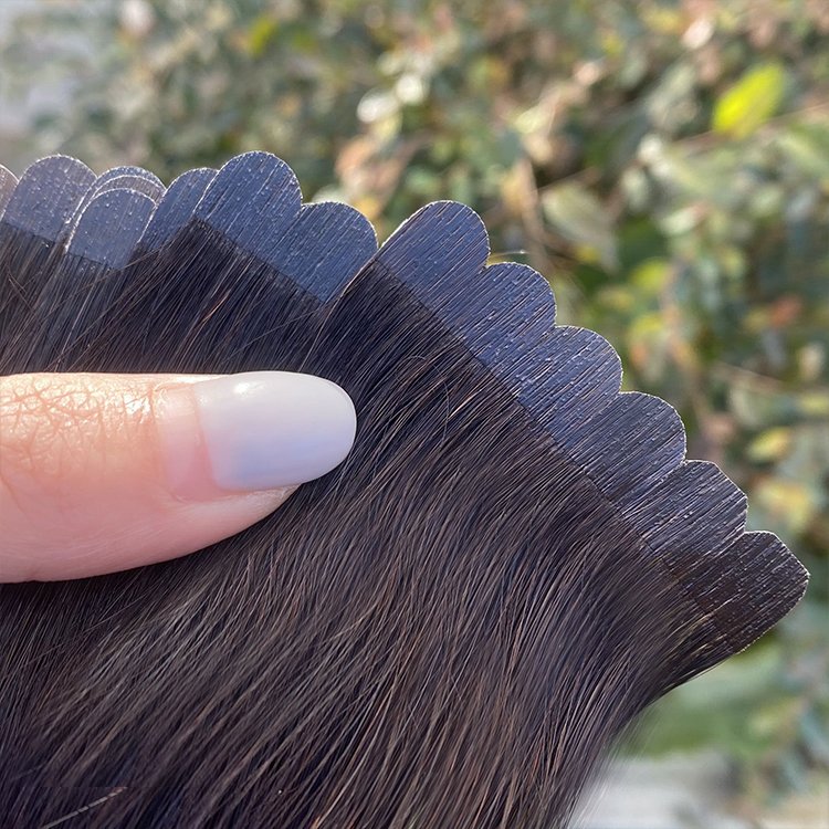 100% Human Mini Flower Tape Hair Extensions Remy Bone Straight Mini Flower Tape In Hair Extensions