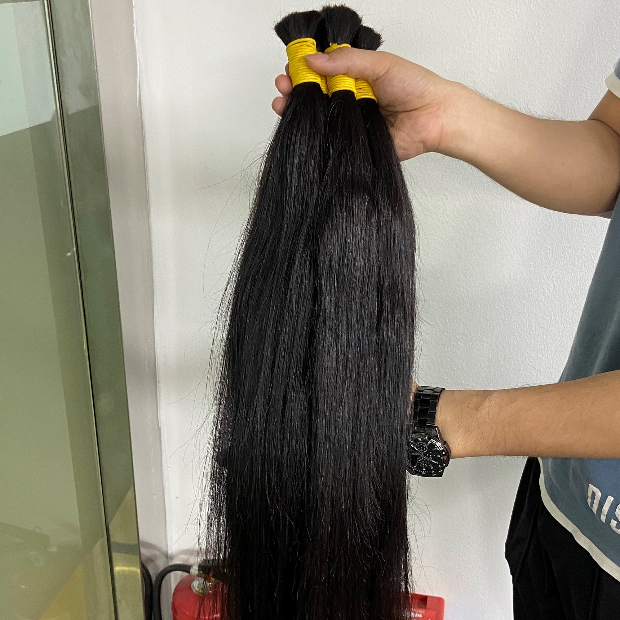 100% Human Natural Cuticle Aligned Virgin Hair Brazilian Human Hair Extensions 10A Grade Cabelo Humano