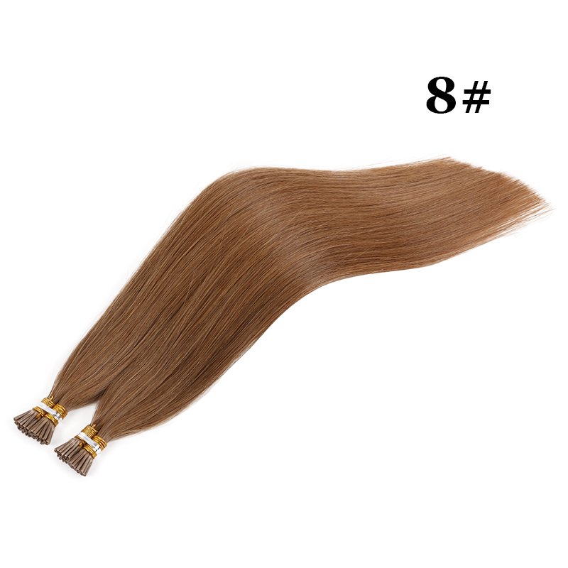 Double Drawn Full Cuticle Remy Virgin Indian Hair I tip hair 1g Keratin tip human hair extensions