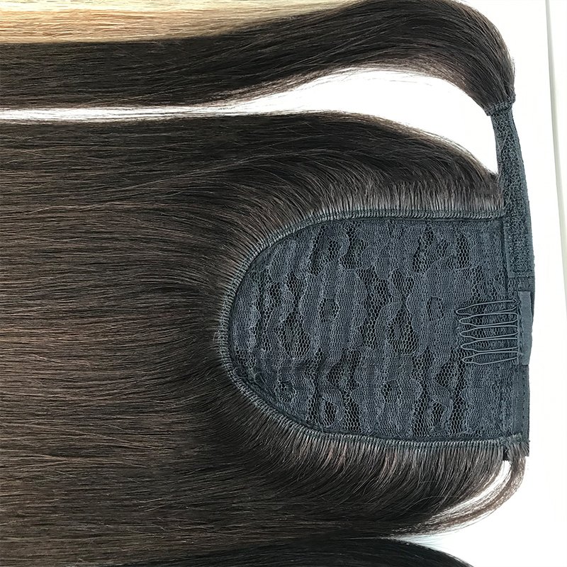 Fish Line Human Hair Extensions Wire Hair Extensions Clip In Invisible Wire Remy Hair Extensions