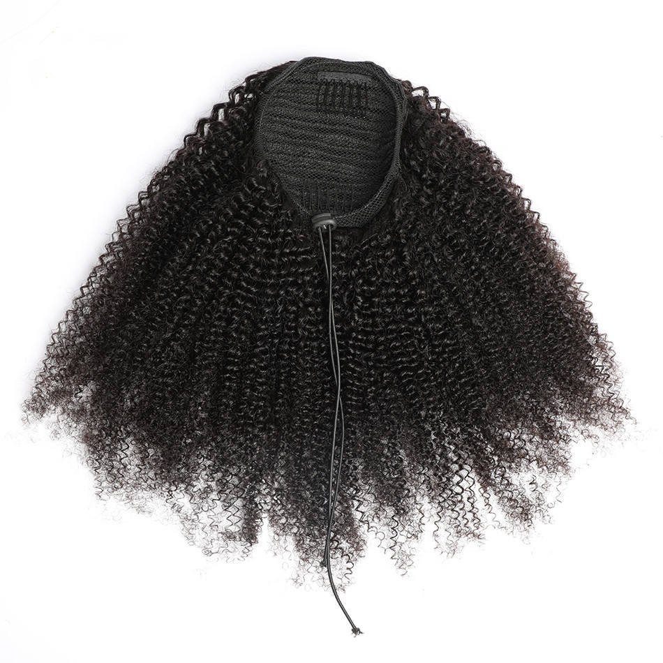 Cheap 10A 12A drawstring human hair weave ponytail virgin Brazilian human hair extensions weft vendors