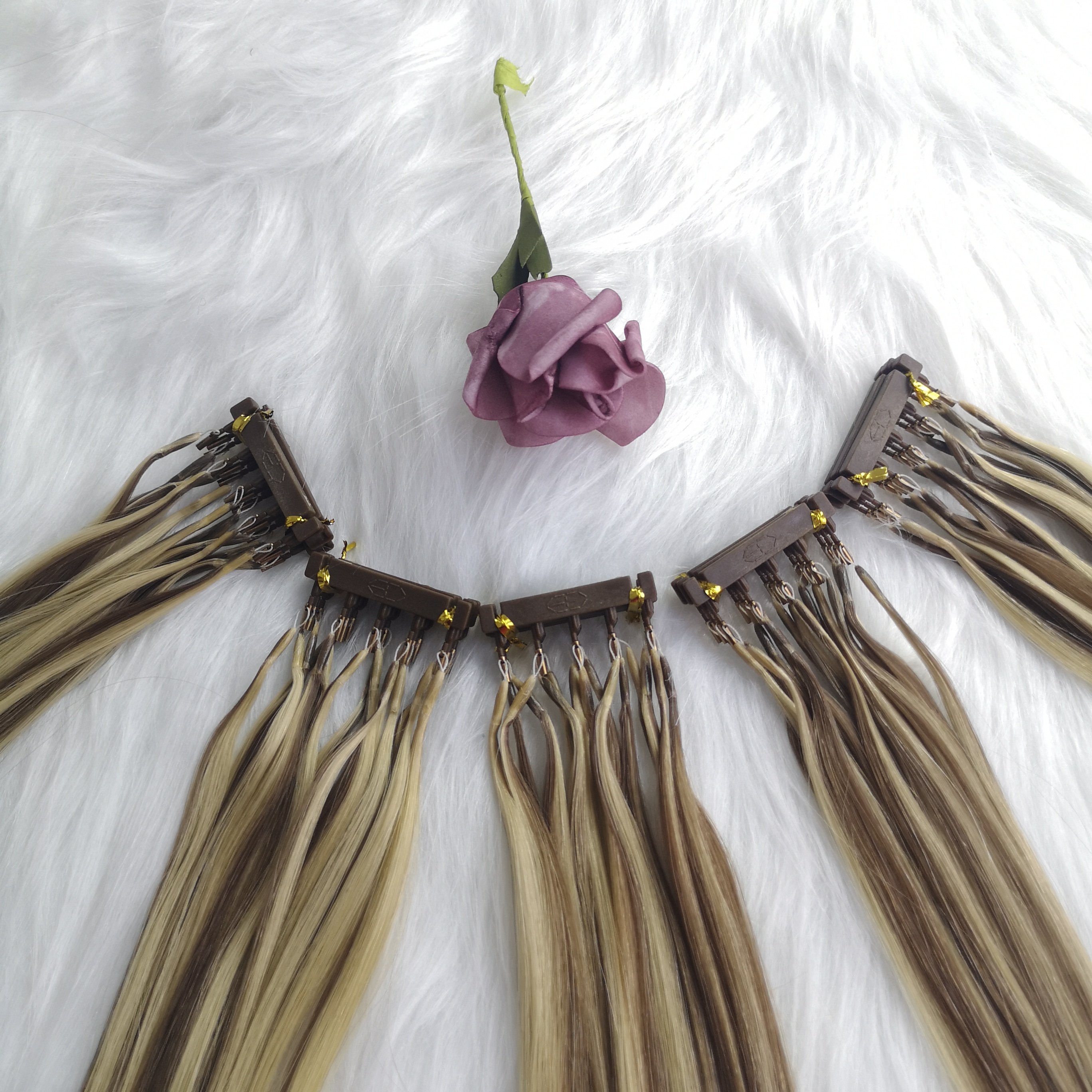 100% cuticle aligned human hair extension 6D hair extension