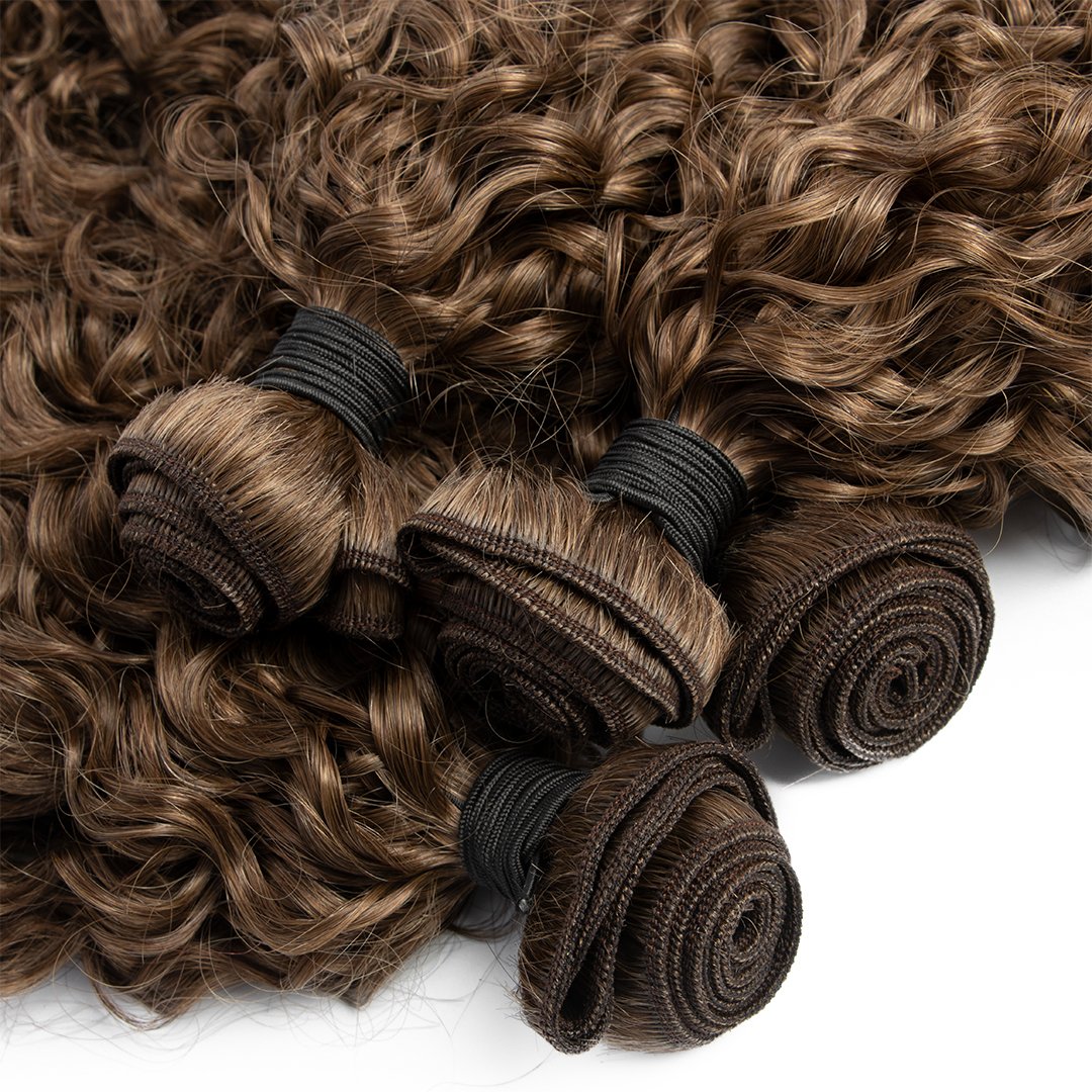 Machine Double Weft 2A 3B Exotic Kinky Curly Weft Hair Extensions Human Hair