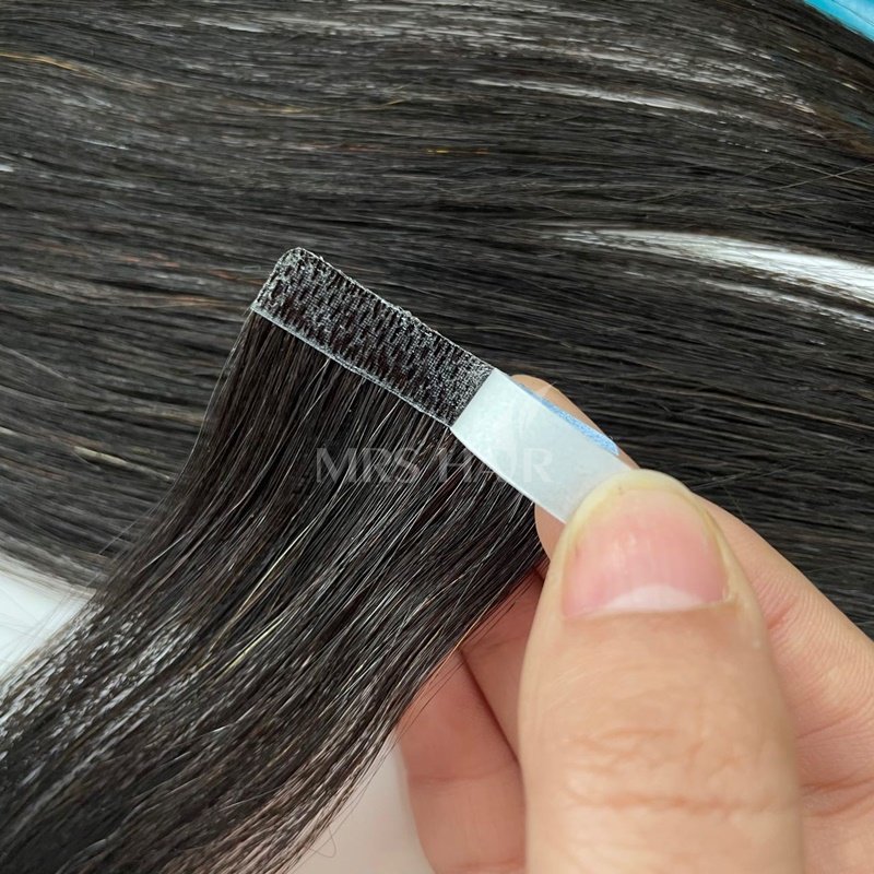 Ready to ship invisible tape in extensions raw human hair 20" Tape In Hair 20pcs seamless invisible tape in human hair extension