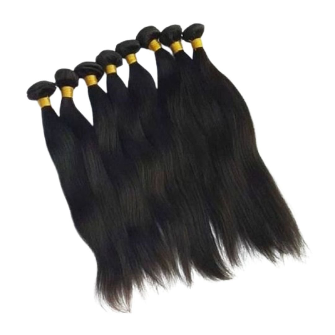 2024 New Product Raw/Non-Remy/Remy Black Human Hair Extensions for Salons