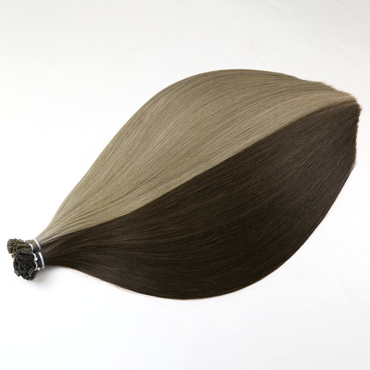 Wholesale 100% Full Cuticle Double Drawn Russian Remy Keratin Flat Tip Pre Bonded Human Hair Extension