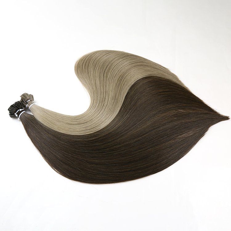Wholesale 100% Full Cuticle Double Drawn Russian Remy Keratin Flat Tip Pre Bonded Human Hair Extension