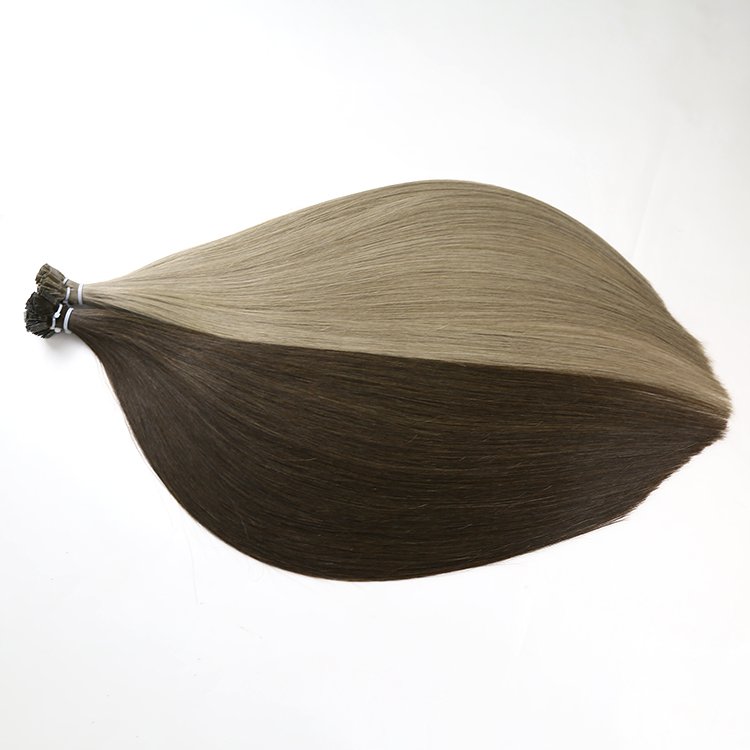 Wholesale 100% Full Cuticle Double Drawn Russian Remy Keratin Flat Tip Pre Bonded Human Hair Extension