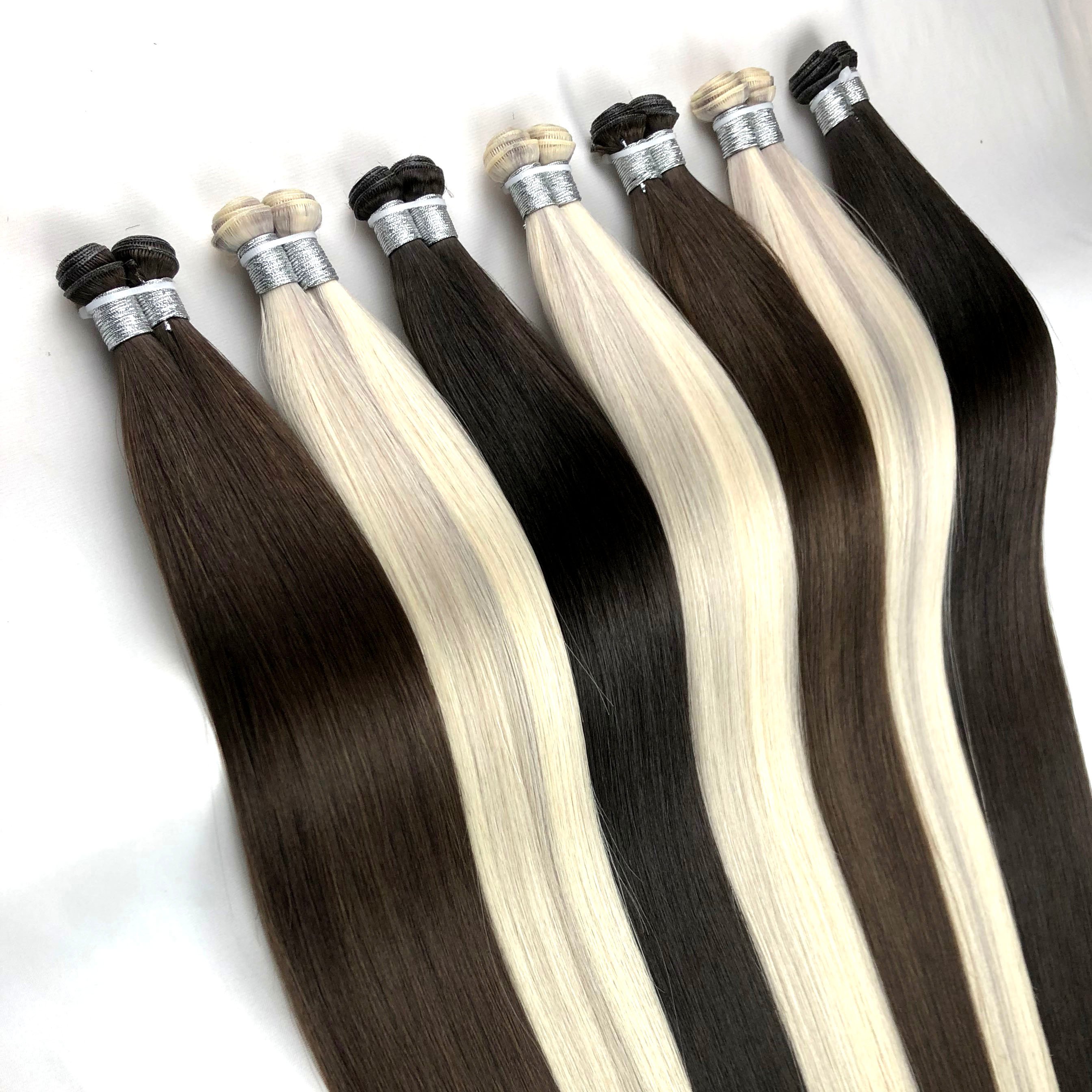Ruikang Genius Weft Wholesale Hot Sell Unprocessed Human Hair Best Price Smooth Straight Hair