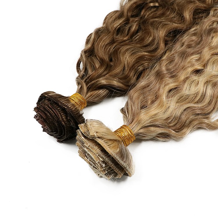Factory Price Wholesale 12A Grade Remy Human Curly Hair Extensions Human Hair Clip In