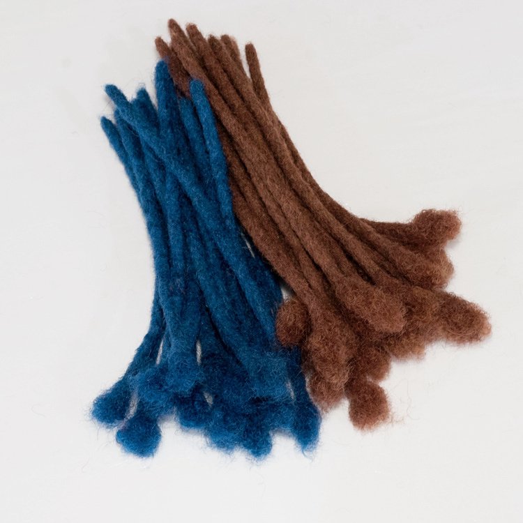 KAMA natural hair dreadlocks 12 Inch 0.6cm width human hair deadlocks for black men/women/kids