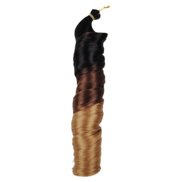 24inch Spiral Curly Hair French Curl Crochet Braids Synthetic Loose Wave Hair Extensions Silky Curly Braiding Hair