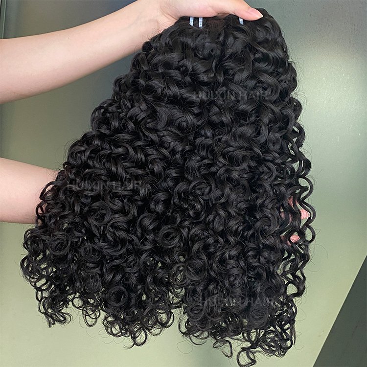 12A grade water wave hair bundles Brazilian Indian 100% raw remy virgin human hair extension natural black color bundles