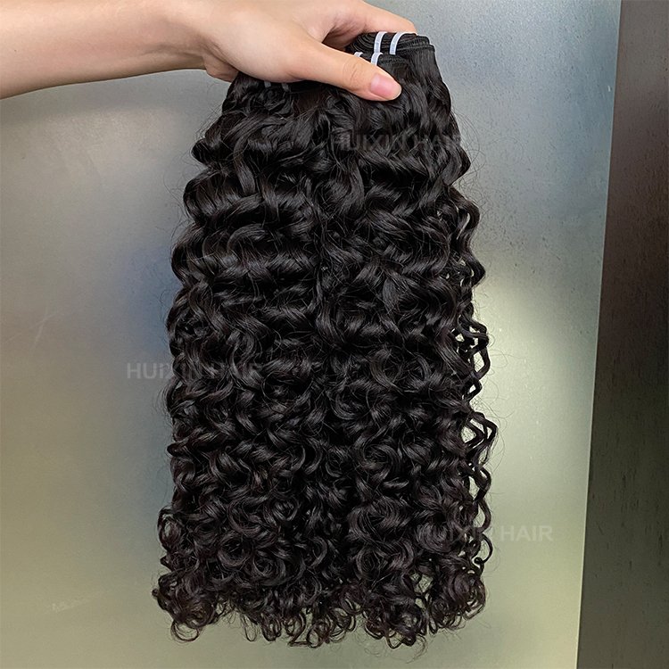 12A grade water wave hair bundles Brazilian Indian 100% raw remy virgin human hair extension natural black color bundles