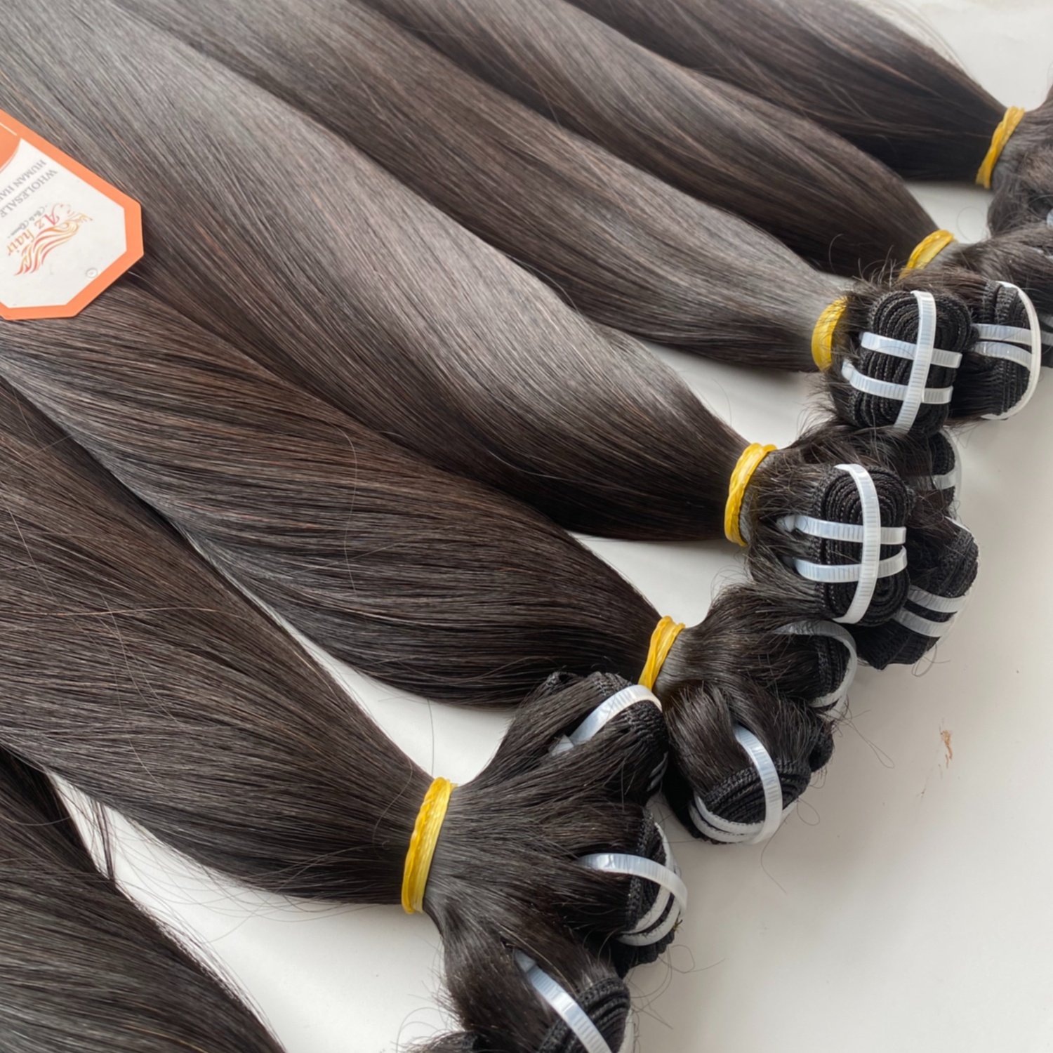 Wholesale Double Drawn For Weft Hair Extensions 100% Remy Hair Bundles Factory Price Best Quality In Viet Nam