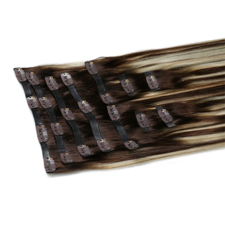 Remy Natural Hair 14-24 Human Hair Extension seamless Clip In