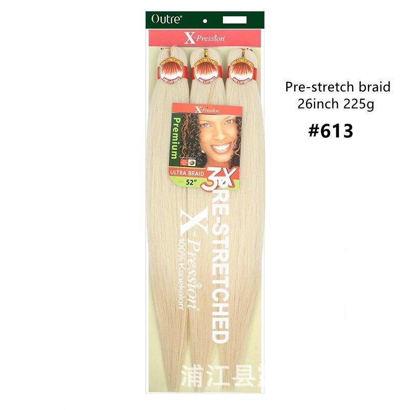 Factory wholesale the lowest price Braid Pre-Stretched Braiding Hair Synthetic Yaki Bulk For Crochet Hair Extension hair