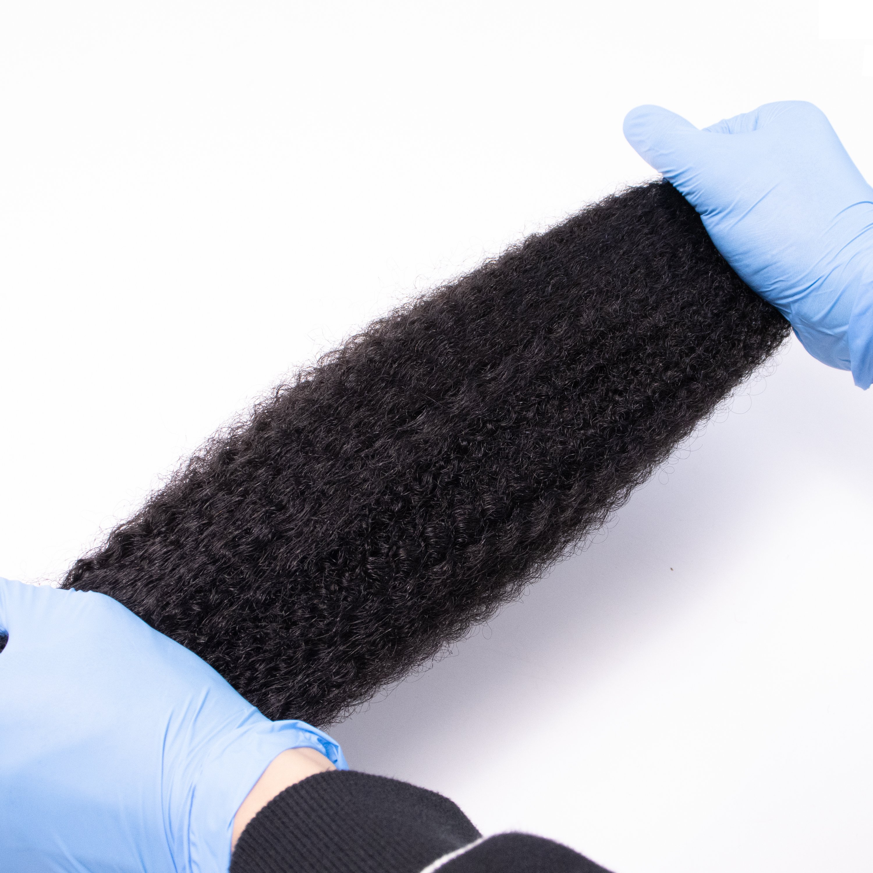Cheveux Naturel Afro Kinky Human Hair Bulk Loc Extension Human Candy Packing Hair Ball Balmain Braiding Hair Bulk